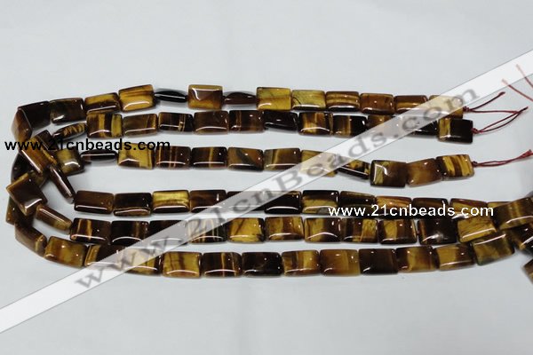 CTE189 15.5 inches 13*18mm rectangle yellow tiger eye gemstone beads