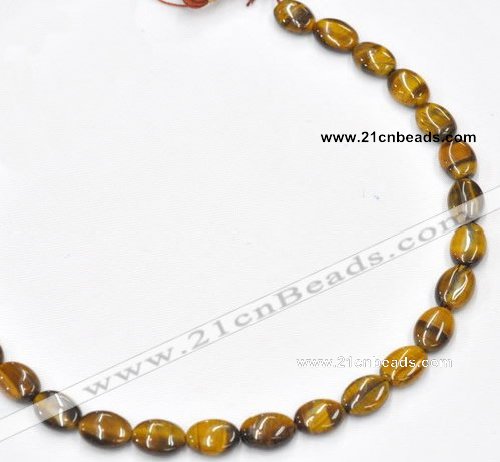 CTE19 15.5 inches 10*14mm oval yellow tiger eye beads Wholesale