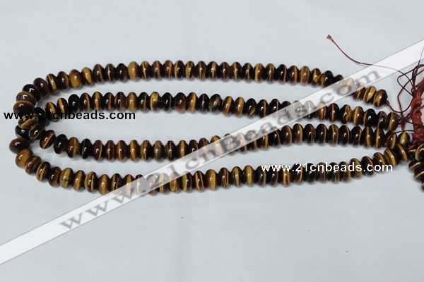 CTE193 15.5 inches 4*6mm rondelle yellow tiger eye gemstone beads