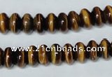 CTE195 15.5 inches 6*10mm rondelle yellow tiger eye gemstone beads