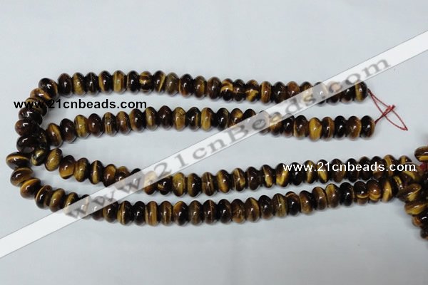 CTE196 15.5 inches 7*12mm rondelle yellow tiger eye gemstone beads