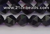 CTE1982 15.5 inches 8mm faceted nuggets blue tiger eye beads