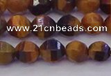 CTE1991 15.5 inches 6mm faceted round yellow tiger eye beads