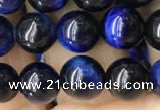 CTE2037 15.5 inches 8mm round blue tiger eye beads wholesale