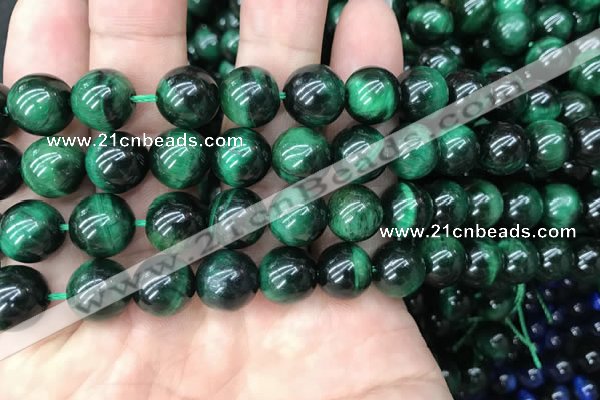 CTE2053 15.5 inches 10mm round green tiger eye beads wholesale