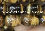 CTE2058 15.5 inches 8*12mm drum yellow tiger eye gemstone beads