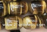 CTE2059 15.5 inches 10*14mm drum yellow tiger eye gemstone beads