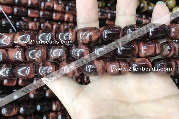 CTE2067 15.5 inches 12*16mm drum red tiger eye gemstone beads