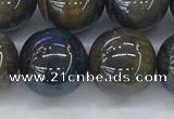 CTE2090 15.5 inches 16mm round AB-color blue & yellow tiger eye beads