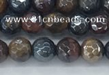CTE2093 15.5 inches 6mm faceted round AB-color mixed tiger eye beads