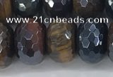 CTE2106 10*16mm faceted rondelle AB-color mixed tiger eye beads