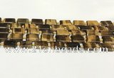 CTE2132 15.5 inches 13*18mm rectangle yellow tiger eye beads