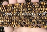 CTE2145 15.5 inches 4mm round yellow tiger eye beads wholesale