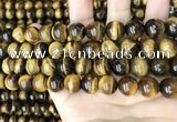 CTE2150 15.5 inches 12mm round yellow tiger eye beads wholesale