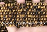 CTE2157 15.5 inches 5mm round yellow tiger eye gemstone beads