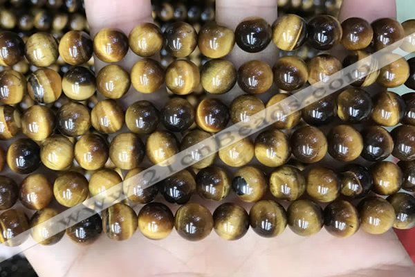 CTE2159 15.5 inches 8mm round yellow tiger eye gemstone beads