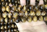 CTE2163 15.5 inches 16mm round yellow tiger eye gemstone beads