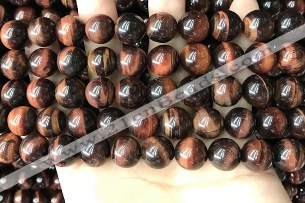 CTE2184 15.5 inches 12mm round red tiger eye gemstone beads