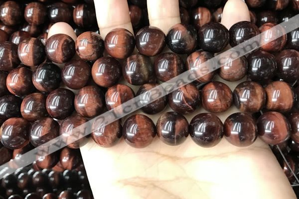 CTE2185 15.5 inches 14mm round red tiger eye gemstone beads