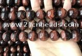 CTE2187 15.5 inches 18mm round red tiger eye gemstone beads