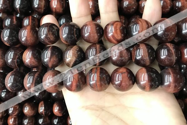 CTE2187 15.5 inches 18mm round red tiger eye gemstone beads