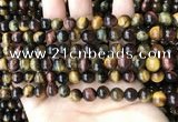 CTE2191 15.5 inches 6mm round mixed tiger eye beads wholesale