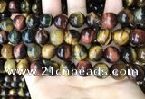 CTE2195 15.5 inches 14mm round mixed tiger eye beads wholesale