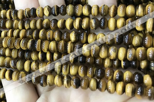 CTE2242 15.5 inches 4*6mm rondelle yellow tiger eye beads wholesale