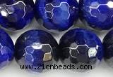 CTE2401 15 inches 10mm facted round blue tiger eye beads