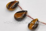 CTE25 teardrop 18*25mm yellow tiger eye beads Wholesale