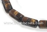 CTE28 16 inches 8*15mm column yellow tiger eye beads Wholesale