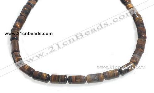 CTE28 16 inches 8*15mm column yellow tiger eye beads Wholesale