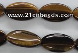 CTE302 15.5 inches 15*25mm oval yellow tiger eye gemstone beads