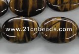 CTE303 15.5 inches 18*25mm oval yellow tiger eye gemstone beads