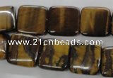 CTE309 15.5 inches 16*16mm square yellow tiger eye gemstone beads