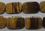 CTE310 15.5 inches 15*20mm rectangle yellow tiger eye gemstone beads