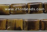 CTE314 15.5 inches 12*18mm rectangle yellow tiger eye gemstone beads