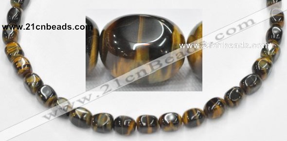 CTE32 15.5 inches 9*13mm freeform blue tiger eye beads wholesale