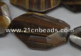 CTE325 15.5 inches 24*30mm freeform yellow tiger eye gemstone beads