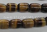 CTE329 15.5 inches 10*14mm drum yellow tiger eye gemstone beads
