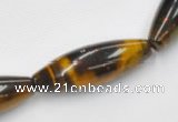 CTE35 15.5 inches 10*30mm rice shape blue tiger eye beads wholesale