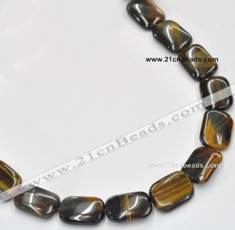 CTE39 15.5 inches 15*20mm rectangle blue tiger eye beads wholesale