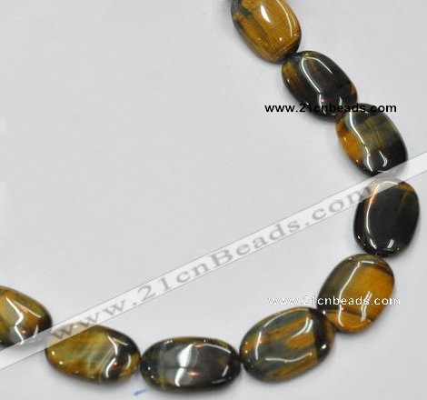 CTE40 15.5 inches 20*30mm oval blue tiger eye beads wholesale