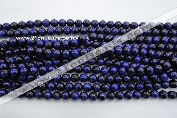 CTE416 15.5 inches 8mm round blue tiger eye beads wholesale