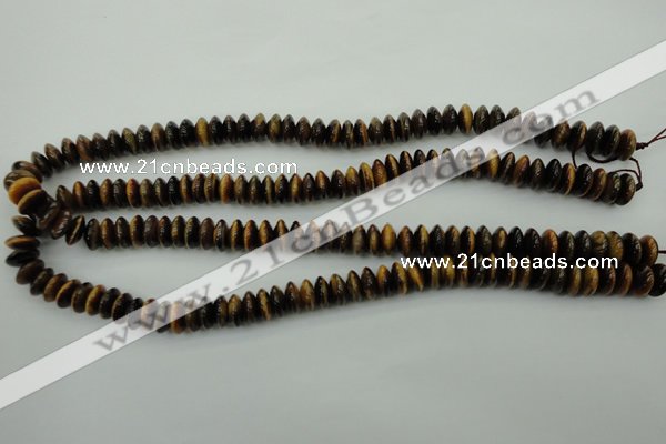 CTE436 15.5 inches 4*10mm rondelle yellow tiger eye beads wholesale