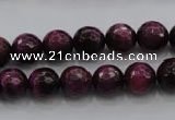 CTE473 15.5 inches 10mm faceted round red tiger eye beads wholesale