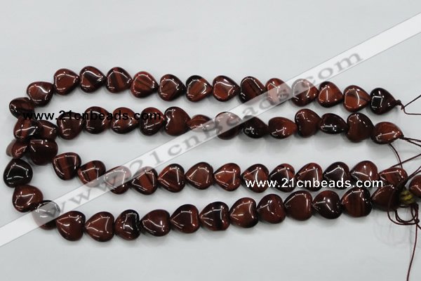 CTE52 15.5 inches 14*14mm heart red tiger eye gemstone beads