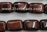 CTE56 15.5 inches 13*18mm rectangle red tiger eye gemstone beads