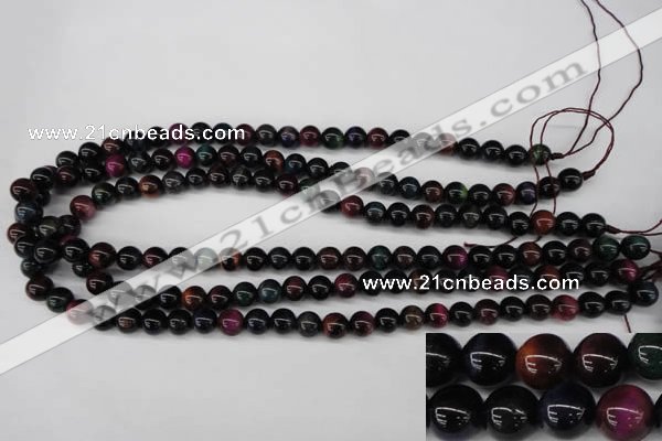 CTE591 15.5 inches 6mm round colorful tiger eye beads wholesale