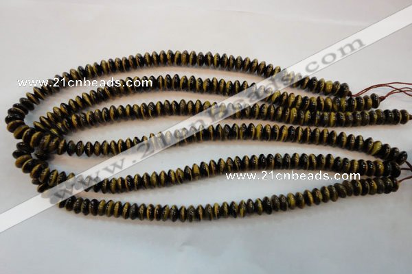 CTE601 15.5 inches 5*8mm rondelle yellow tiger eye beads wholesale